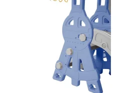 ModernLuxe Spel Voor Buiten-4 In 1 Glijbaan - Met Trap, Schommel, Basketbalring - Blauw