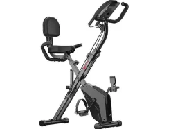 Vente-unique Fitness-3 In 1 Opvouwbare Hometrainer, Magnetische X-Bike Ligfiets Fitness Bike Met 8-Level Verstelbare Weerstand Voor Home Gym Workout