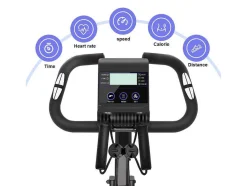Vente-unique Fitness-3 In 1 Opvouwbare Hometrainer, Magnetische X-Bike Ligfiets Fitness Bike Met 8-Level Verstelbare Weerstand Voor Home Gym Workout
