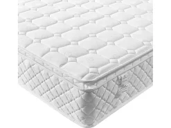 Vente-unique Latex Matras-90 X 200 Cm Matras Met 7-Zone Pocketveren En Hr-Foam, 25 Cm Dik - Merax