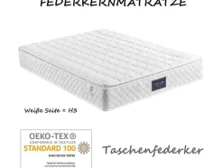 Vente-unique Latex Matras-160 X 200 Cm Matras Met 7-Zone Pocketveren En Hr-Schuim, 25 Cm Dik - Merax
