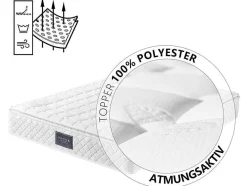 Vente-unique Latex Matras-160 X 200 Cm Matras Met 7-Zone Pocketveren En Hr-Schuim, 25 Cm Dik - Merax