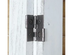 Vente-unique Kamerscherm-Aberdeen Scherm Met Planken, Wit/Bruin