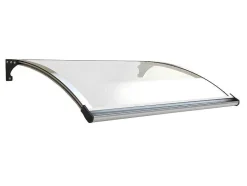 Vente-unique Luifel En Afdak-Afdat Met Leds Neoned Van Aluminium - 150 X 100 Cm