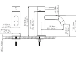 Shower & Design Kraan-Afgeronde Mechanische Mengkraan - Goud Met Satijnglans - Adour