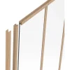 Vente-unique Glazen Binnenraam-Afsluitlat Voor Glazen Binnenraam In Aluminium Met Poedercoating - H105 Cm - Lichte Houtlook - Bayview