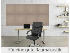 Vente-unique Wandpaneel-Akoestisch Wandpaneel Mcw-L52 (Set Van 4), Lichtbruin