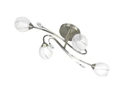 EPIKASA Hanglamp-Alanis Hanglamp, Messing, Wit, 79X40X23 Cm,