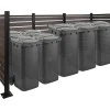 Vente-unique Tuinhuis-Aluminium Afvalemmerhek Mcw-K57, Grijs