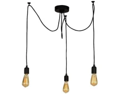 EPIKASA Aanbiedingen: Woonaccessoires-Andria Hanglamp, Zwart, 180 X 180 X 93 Cm,