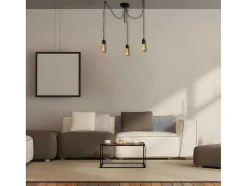 EPIKASA Aanbiedingen: Woonaccessoires-Andria Hanglamp, Zwart, 180 X 180 X 93 Cm,
