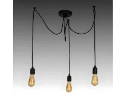 EPIKASA Aanbiedingen: Woonaccessoires-Andria Hanglamp, Zwart, 180 X 180 X 93 Cm,
