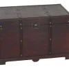 Vente-unique Kleine Opberger En Slaapkameraccessoire-Antibes Houten Kist, Hoekig