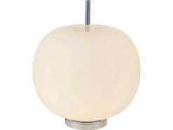 EPIKASA Lamp-Apple Tafellamp, Chroom, Wit, 30X30X35 Cm,