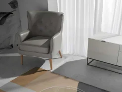 Angel Cerda Fauteuil Leer-Armstoel Met Leren Bekleding 5085