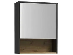 Vente-unique Muurkast Badkamer-Badkamer Muurkast - Antraciet - 60 Cm - Yangra