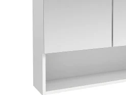 Vente-unique Muurkast Badkamer-Badkamer Muurkast Met Spiegel En Nis Zumpa - Wit