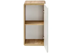 Vente-unique Badkamerkast-Badkamerkast Naturel En Wit - L32 X B35 X H68 Cm - Aruba