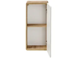 Vente-unique Badkamerkast-Badkamerkast Naturel En Wit - L35 X B22 X H75 Cm - Aruba