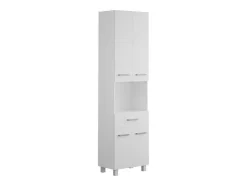 Vente-unique Badkamerkast-Badkamerkast Op Poten - 180 Cm - Wit - Minela