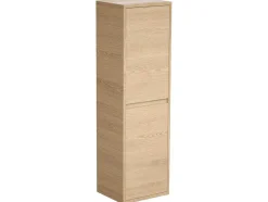 Vente-unique Badkamerkast-Badkamerkolom - Eikenfineer - L30 X B35 X H120 Cm - Enosea