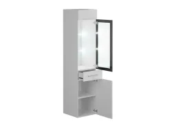 Vente-unique Badkamerkast-Badkamerkolom Zonder Leds - Wit - L30 X B30 X H132 Cm - Laurine