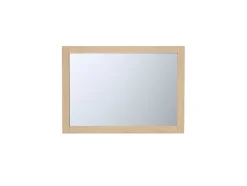 Vente-unique Badkamermeubel Met Enkele Wastafel-Badkamermeubel Met Opzetwastafel Van Steen Met Spiegel - Eikenfineer - 60 Cm - Milipam