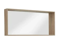 OZAIA Accessoires & Spiegels-Badkamerspiegel Met Rand, Licht Naturel - L120 X H55 Cm - Quadra