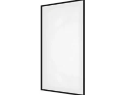 Shower & Design Badscherm-Badscherm In Industriele Stijl Zwart Mat - 70 X 140 Cm - Gehard Glas - Bradenton
