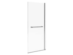 Shower & Design Badscherm-Badscherm Met Verchroomd Metalen Handdoekenrek In Industriele Stijl - 70 X 140 Cm - Tobin