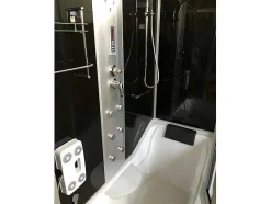 ELITESHOPPING Massagebad-Baignoire-Douche Hydromassagehoek Chromotherapie 170 X 90 Cm - Raven
