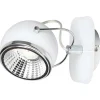 EPIKASA Tuinlamp-Ball Spot, Chroom, Wit, 20X14X14 Cm,