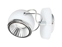 EPIKASA Tuinlamp-Ball Spot, Chroom, Wit, 20X14X14 Cm,