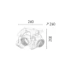 EPIKASA Tuinlamp-Ball Spot, Chroom, 26X26X20 Cm,