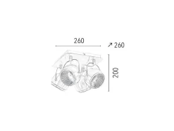 EPIKASA Tuinlamp-Ball Spot, Chroom, 26X26X20 Cm,
