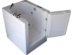 ELITESHOPPING Hoekbad-Balneobad Met Deur Voor Senioren 93 X 83 X H100 Cm Lavander