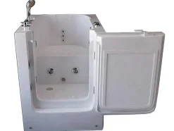 ELITESHOPPING Hoekbad-Balneobad Met Deur Voor Senioren 93 X 83 X H100 Cm Lavander