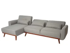 Vente-unique Klik-Klak En Bz Slaapbank-Bank Mcw-J20, Grijs