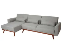Vente-unique Klik-Klak En Bz Slaapbank-Bank Mcw-J20, Grijs
