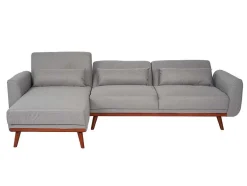 Vente-unique Klik-Klak En Bz Slaapbank-Bank Mcw-J20, Grijs