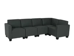 Vente-unique Bankstel 3+2-Bankstel Moncalieri 5, Donkergrijs