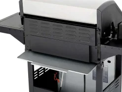 Vente-unique Buitenkeuken-Barbecue Op Gas Met 4 Branders, 1 Rechaud Aan De Zijkant En 1 Grill 148 X 56 X 121 Cm - Roasty
