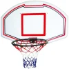 Vente-unique Spel Voor Buiten-Basketbalnet Voor Aan De Muur, Wit - B111 X H77 Cm - Bemidji