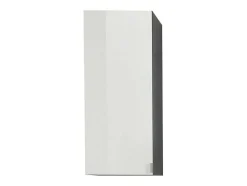 Trendteam Muurkast Badkamer-Beach Badkamerkast 1 Deur Grijs, Wit Hoogglans.