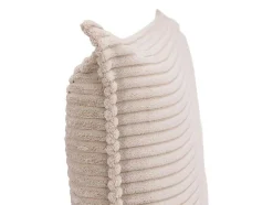 Vente-unique Hoofdeinde En Brugkast-Bed Hoofdeinde 160 Cm - Corduroy Fluweel - Beige - Ambrilia