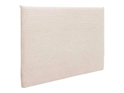 Vente-unique Hoofdeinde En Brugkast-Bed Hoofdeinde 160 Cm - Corduroy Fluweel - Beige - Ambrilia