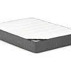 PASCAL MORABITO Fluwelen Bed-Bed Met Opbergruimte 180 X 200 Cm - Ribfluweel - Lichtgrijs + Matras - Timano