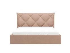 PASCAL MORABITO Fluwelen Bed-Bed Met Opbergruimte 160 X 200 Cm - Velours - Beige - Stari Van - Van