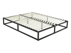 Ysmée Bedbodem-Bedbodem Met Latten Van Metaal 140 X 190 Cm - 2 X 19 Latten - Zwart - Rammus Van Ysmee