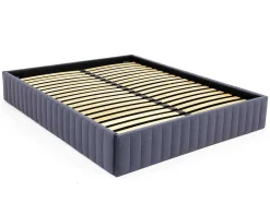 Ysmée Bedbodem-Bedbodem Met Opbergruimte 140 X 190 Cm Van Grijs Velours - Sethi Van Dreamea